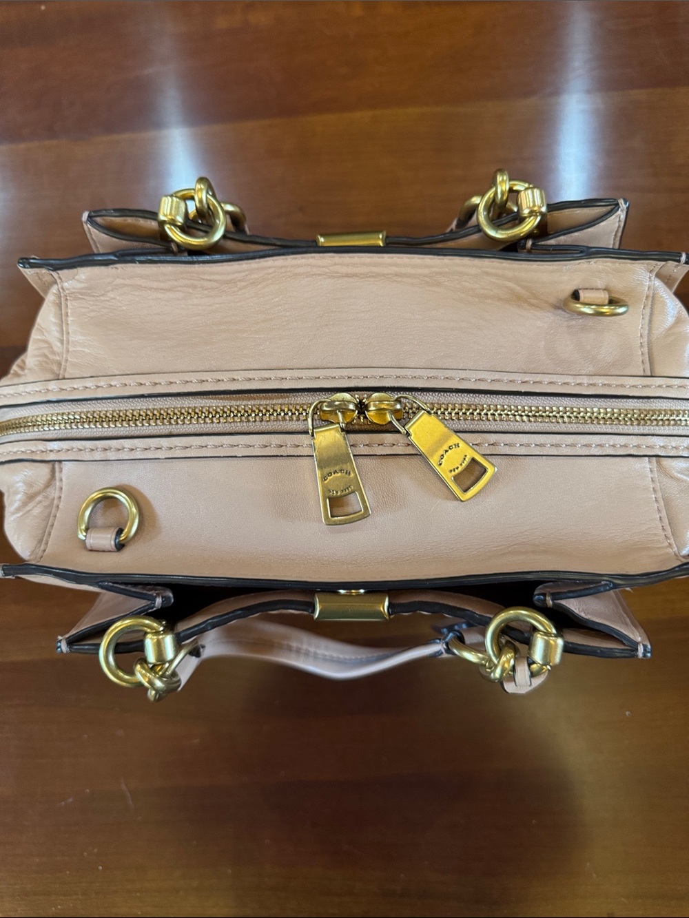 Coach Dreamer 27 Colorblock Quilted Rivet satchel Pink - Picture 3 of 10